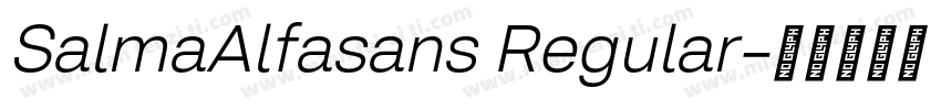 SalmaAlfasans Regular字体转换
